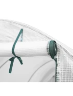 SKLENÍK ZÁHRADNÝ TUNEL 200X300X200CM PE KONŠTRUKCIA BIELA OCEĽ