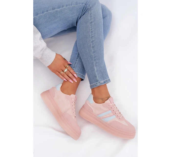 Dámské tenisky na platformě Růžové Galleria Dámské tenisky na platformě Růžové Galleria