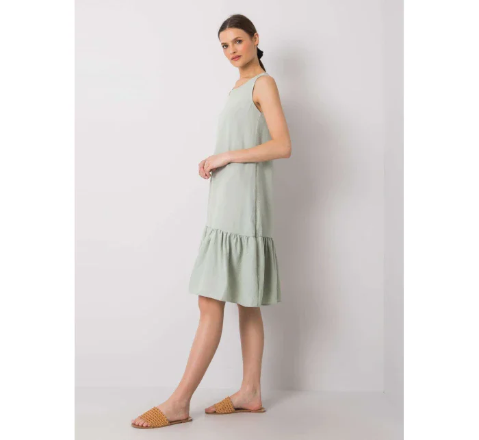 Šaty 328 SK model 15211588 světle zelená - FPrice Šaty 328 SK model 15211588 světle zelená - FPrice