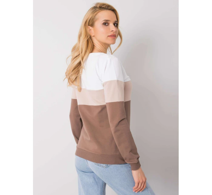 Blúzka RV BL 5787.15X bielo-hnedá Blúzka RV BL 5787.15X bielo-hnedá
