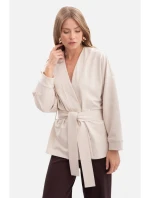 Pletené sako bez s předním dílem model 21379809 - BeWear