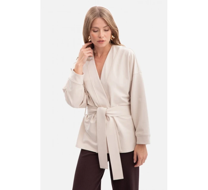 Pletené sako bez s předním dílem model 21379809 - BeWear