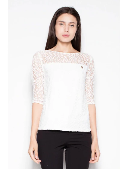 Dámska blúzka VT011 ecru - Venaton Dámska blúzka VT011 ecru - Venaton
