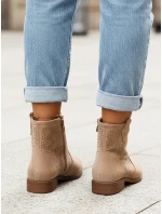 Botki damskie beżowe Dstreet model 21998255 - FashionStreet