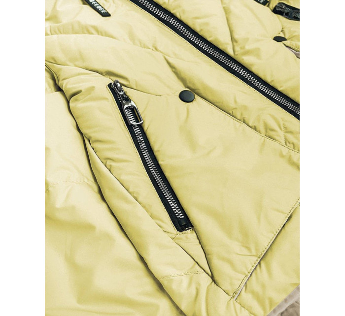 Žlutá dámská oboustranná bunda model 16147316 - DARK SNOW