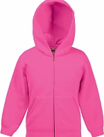 Fruit of the Loom Classic Kids Sweat Jacket Detská mikina s kapucňou 16.2045 fuchsiová