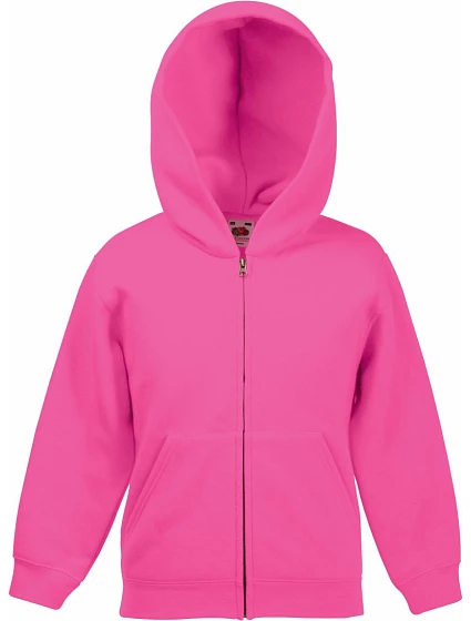 Fruit of the Loom Classic Kids Sweat Jacket Detská mikina s kapucňou 16.2045 fuchsiová Fruit of the Loom Classic Kids Sweat Jacket Detská mikina s kapucňou 16.2045 fuchsiová