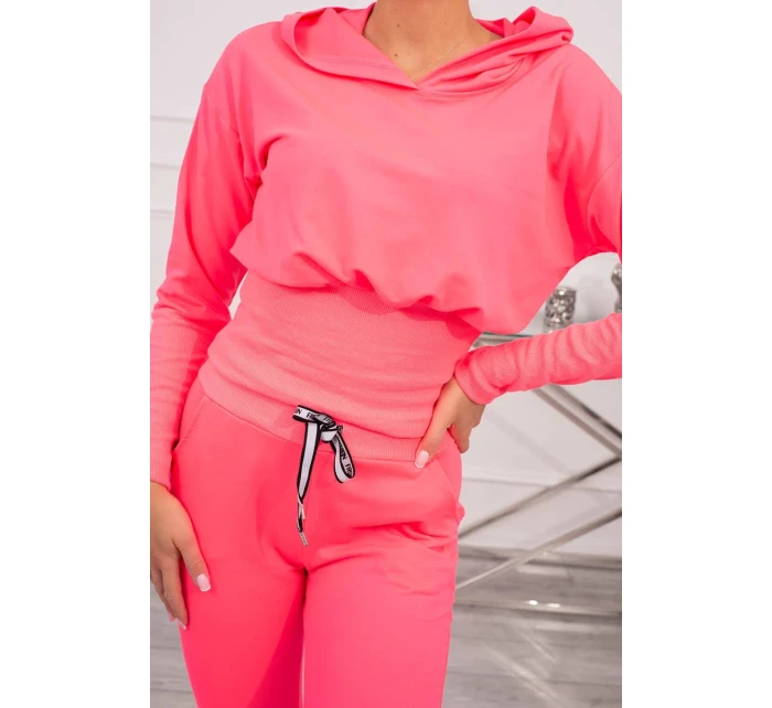 Široká rebrovaná súprava Pink Neon