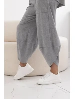 Bavlnená blúzka + nohavice tmavosivá