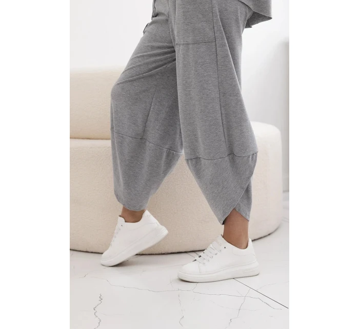 Bavlnená blúzka + nohavice tmavosivá