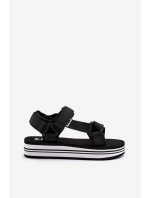 Dámské sandály na platformě model 21649075 Černé - Lee Cooper