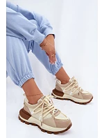 Dámske semišové tenisky GOE TT2N4021 Beige Dámske semišové tenisky GOE TT2N4021 Beige