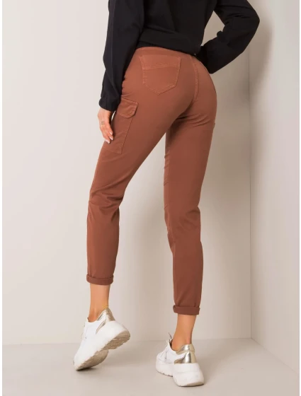 Nohavice D60027T62072 hnedé