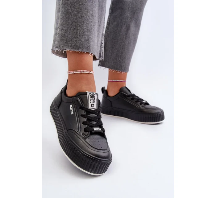 Dámske tenisky na platforme Big Star Black Dámske tenisky na platforme Big Star Black