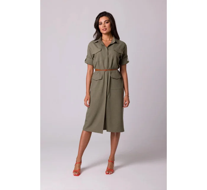 Dámské šaty model 20878276 olivové - BeWear