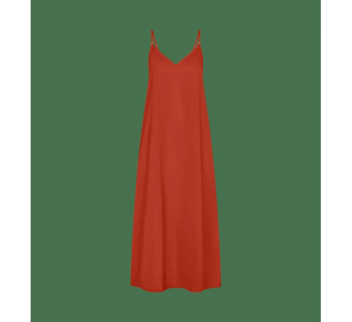 Summer Satin Dress - ORANGE - TRIUMPH ORANGE - TRIUMPH