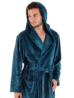 župan Siena s kapucňou Mineral Blue