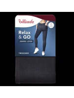 Dámske nohavice RELAX & GO JEANS TREGGINGS - BELLINDA - čierne
