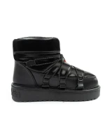 D.Franklin snow boots dámské zimní módní zateplené boty černé dámské