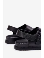Pánské Kožené Sandály Big Star model 21693048 Černé - Big Star Shoes