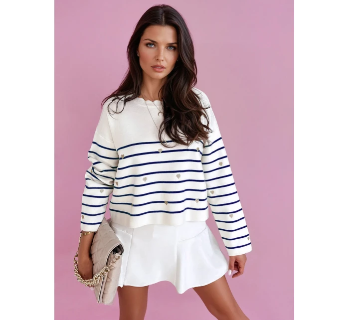 Dámský svetr modrý Dstreet model 21970678 - FashionStreet Dámský svetr modrý Dstreet model 21970678 - FashionStreet