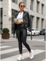 Legginsy damskie z wysokim stanem czarne model 22016693 - FashionStreet