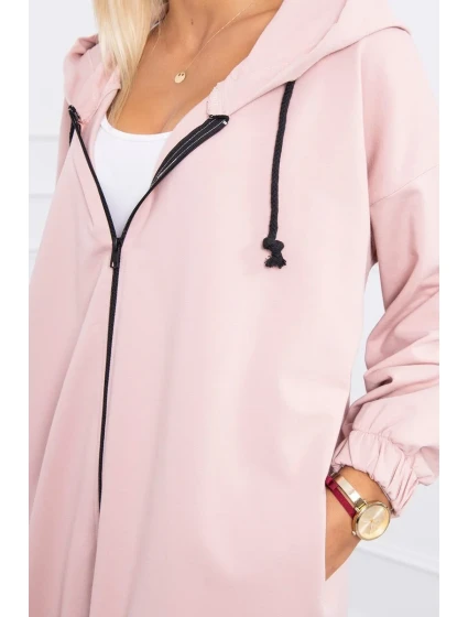 Mikina s potlačou "The world is yours" tmavo púdrovo ružová Mikina s potlačou "The world is yours" tmavo púdrovo ružová