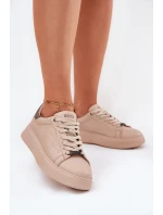 Dámské Tenisky Z Eko Kůže Big Star model 21693183 Béžové - Big Star Shoes