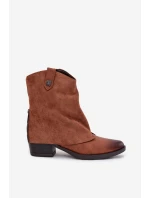 Zateplené Boty Na Podpatku Camel model 21708405 - Boto Zateplené Boty Na Podpatku Camel model 21708405 - Boto