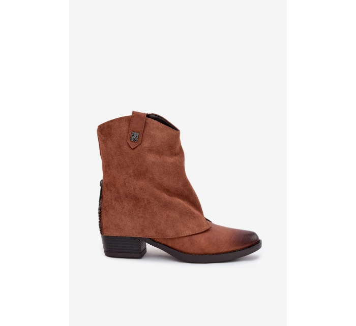 Zateplené Boty Na Podpatku Camel model 21708405 - Boto Zateplené Boty Na Podpatku Camel model 21708405 - Boto