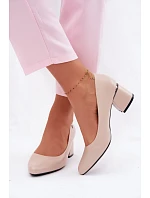 Lodičky na podpätku Vinceza Beige Lodičky na podpätku Vinceza Beige