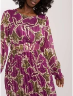 Sukienka DHJ SK model 20105291 fioletowy - FPrice Sukienka DHJ SK model 20105291 fioletowy - FPrice