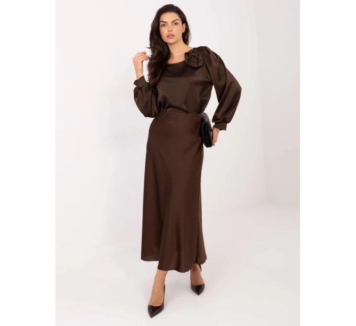 Bluzka MI BZ model 21795561 ciemny brązowy - FPrice