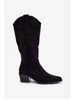 Dámské kovbojky model 21848639 – černé - Kesi