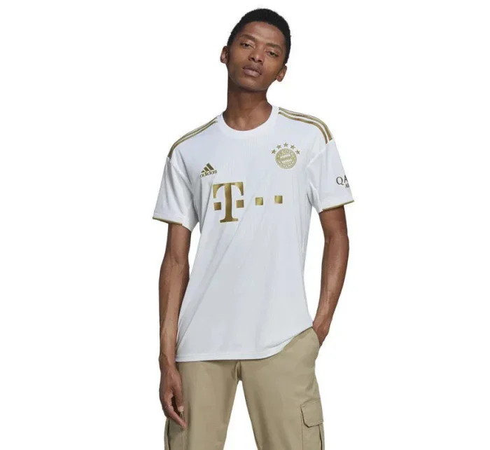 Pánske tričko FC Bayern JSY M HI3886 White with gold - Adidas