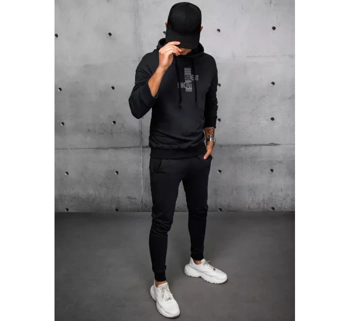 FashionStreet čierna pánska tepláková súprava AX0677