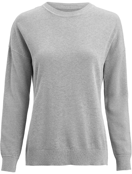 Casual Sweater Women Dámský pletený svetr grey melange model 22460636 - James Harvest Casual Sweater Women Dámský pletený svetr grey melange model 22460636 - James Harvest