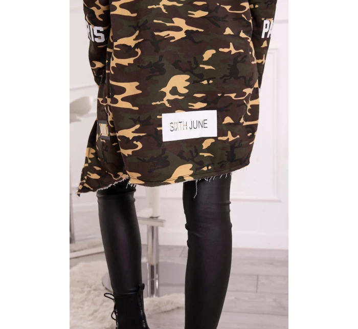 Slipová bunda khaki+béžová Slipová bunda khaki+béžová