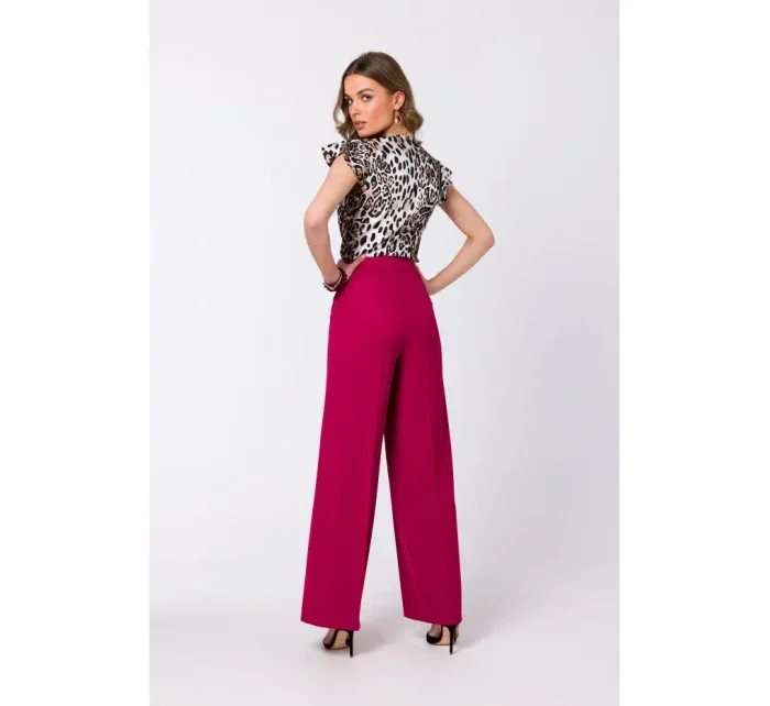 S331 Blúzka bez rukávov - slivka