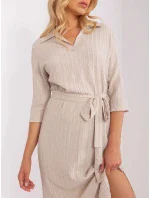 Dámske šaty SK 509342 1.51P light beige - Lakerta