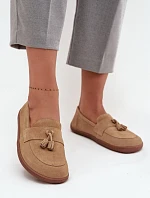 Dámske mokasíny Barefoot 322 Beige - Zazoo