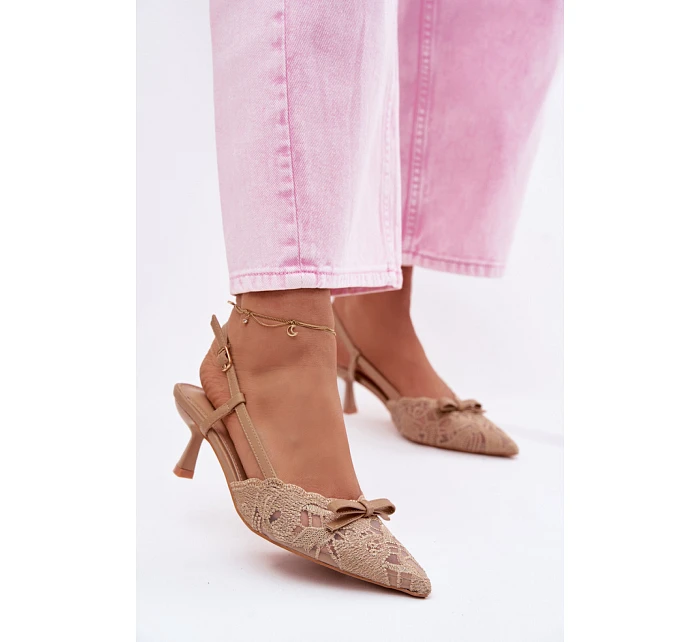 Sandále na podpätku model 226924 Vykročte štýlovo