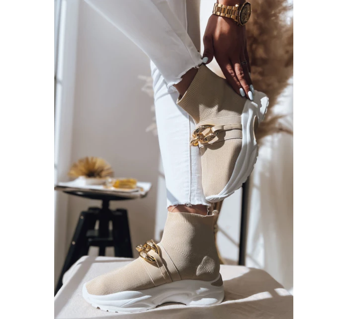 Dámské boty ELISA beige Dstreet ZY0280