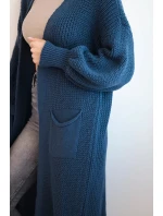 Dlhý svetrík tmavý denim Dlhý svetrík tmavý denim