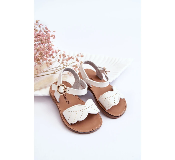 Klasické dětské sandály Bílé model 21621759 - Boto Klasické dětské sandály Bílé model 21621759 - Boto