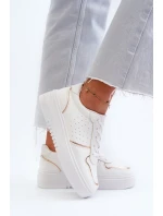 Dámské tenisky na platformě bílé model 21656769 - Boto