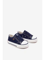 Dziecięce Klasyczne Trampki Big Star DD374162 Granatowe Dziecięce Klasyczne Trampki Big Star DD374162 Granatowe
