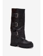 Zateplené dámské kozačky se  Černé model 21709299 - Boto