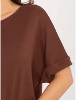 Bluzka MJ BZ model 21798169 brązowy - FPrice Bluzka MJ BZ model 21798169 brązowy - FPrice