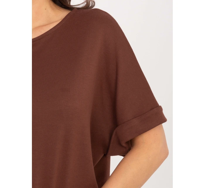 Bluzka MJ BZ model 21798169 brązowy - FPrice Bluzka MJ BZ model 21798169 brązowy - FPrice